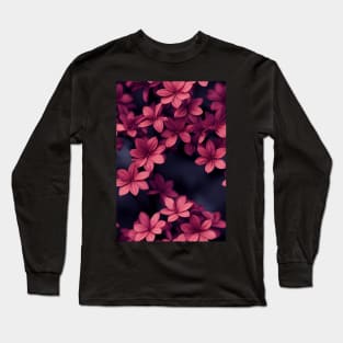 Beautiful Violet Red Burgundy Flowers, for all those who love nature #106 Long Sleeve T-Shirt